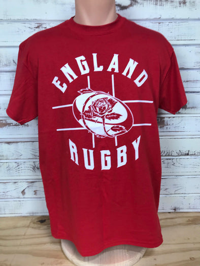*ENGLAND - RED RUGBY T-SHIRT